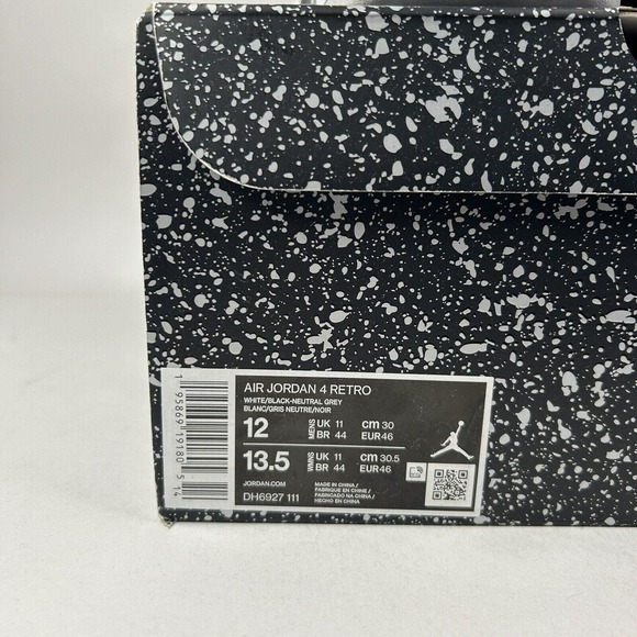 Nike Shoes Air Jordan 4 Retro “Military Black White Grey” 2024 - Picture 5 of 5